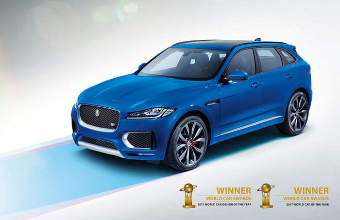 Jaguar F-PACE also wins World Car Design of the Year prize