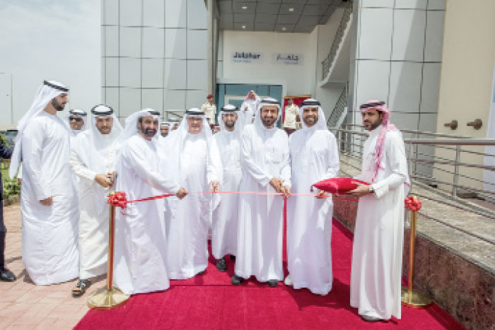 Dr. Tawfiq Al-Rabiah inaugurates the Julphar Saudi Arabia pharmaceutical factory in the presence of Sheikh Faisal Bin Saqr Al Qassimi, Sheikh Yasser Al-Naghi, Dr. Hisham Al-Jeddaei & UAE Ambassador Mohammed Saeed Al-Zahiri
