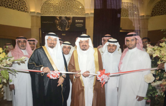 Jeddah Deputy Governor Mohammed Hamad Al-Wafi presides over the inaugural of ‹Rado AlGhazali 2017› Exhibition at InterContinental Jeddah