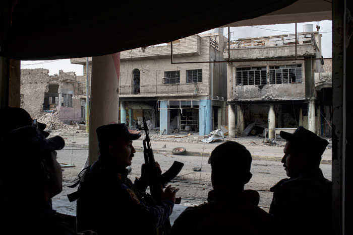 MOSUL/BAGHDAD — Iraqi forces gained fresh ground in door-to-door fighting in the Old City of Mosul, a military spokesman said, as the US-backed offensive to capture Daesh’s de facto capital in Iraq entered its seventh month.  A correspondent saw thick smoke billowing over the Old City, near the Grand Al-Nuri Mosque, from where Daesh leader Abu Bakr Al-Baghdadi declared a “caliphate” spanning parts of Iraq and Syria.  Heavy exchanges of gunfire and mortar rounds could be heard from the neighborhoods facing the old city across the Tigris river that bisects Mosul into a western and eastern sides.  The war between Daesh militants and Iraqi forces is taking a heavy toll on several hundred thousand civilians trapped inside the city, with severely malnourished babies reaching hospitals in government-held areas.   Iraqi Federal Police forces “are engaged in difficult, house-to-house clashes with Daesh fighters inside the Old City”, a media officer from these units told Reuters.  Drones are extensively being used to locate and direct air strikes on the militants who are dug in the middle of civilians, he said.  Troops have had the famous centuries-old Al-Nuri Mosque leaning minaret in their sights since last month, as capturing it would mark a symbolic victory over the insurgents.  A police spokesman said the troops were closing in on the mosque without indicating the remaining distance. Their progress has been slow as about 400,000 civilians, or a quarter of Mosul’s pre-war population, are trapped in neighborhoods still under control of the militants.  More 300,000 have fled fighting since the offensive operation started on Oct. 17, with strong air and ground support from a US-led coalition.  Mosul, the largest city in northern Iraq, was captured by Daesh fighters in mid 2014.  Government forces, including army, police and elite counter terrorism units have taken back most of it, including the half that lies east of the Tigris river.  The militants are now surrounded in the northwestern quarter including the historic Old City, using booby traps, sniper and mortar fire against the assailants.  Police on Sunday reported a toxic gas attack on its troops that caused no deaths. It also said the militants were increasingly using suicide motorbikes attacks.  The narrow alleyways restricts the use of suicide cars by the militants and tanks, armored personnel carriers and Humvees by the government forces.  The United Nations said last month that 12 people, including women and children, had been treated for possible exposure to chemical weapons agents in Mosul. But Iraq’s UN ambassador, Mohamed Ali Alhakim, said days later there was no evidence for that.  The fighting has killed several thousands among civilians and fighters on both sides, according to aid organizations.  Residents who have managed to escape from the Old City have said there is almost nothing to eat but flour mixed with water and boiled wheat grain. What little food remains is too expensive for most residents to afford, or kept for Daesh members and their supporters. — Reuters