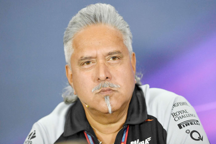 Sahara Force India F1 team principal Vijay Mallya speaks during a press conference following the second practice session at Silverstone motor racing circuit in Silverstone, central England, in this July 8, 2016 file photo. — AFP