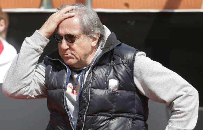 Romania's head coach Ilie Nastase reacts while watching the FedCup Group II play-off match between Romania and Great Britain, in Constanta county, Romania. — Reuters