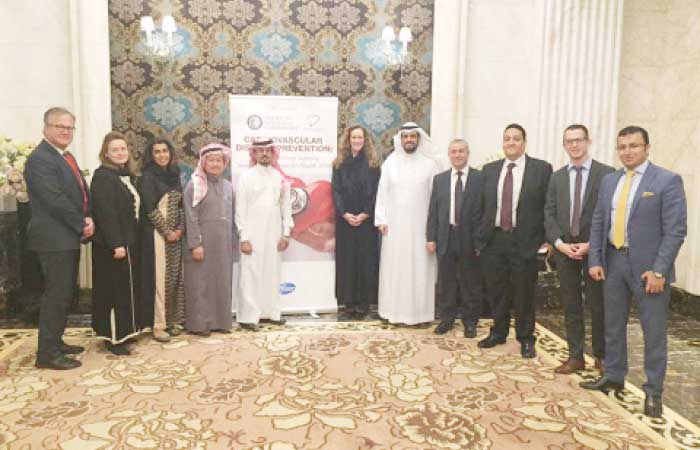 The American College of Cardiology (ACC) and Saudi Heart Association (SHA) on Tuesday launched a series of forums for physicians on cardiovascular disease prevention. — Courtesy photo