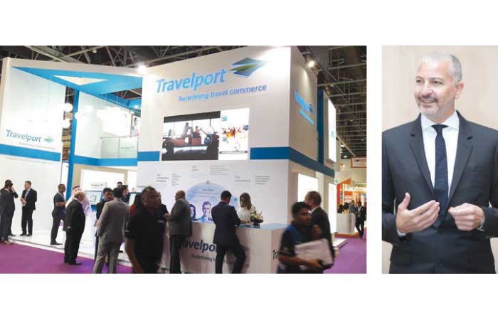 File photo shows Travelport stand at ATM 2016. Rabih Saab (Right)