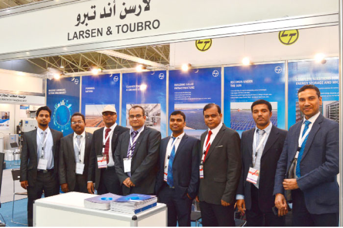 L&T team at Saudi ELENEX. — courtesy photo