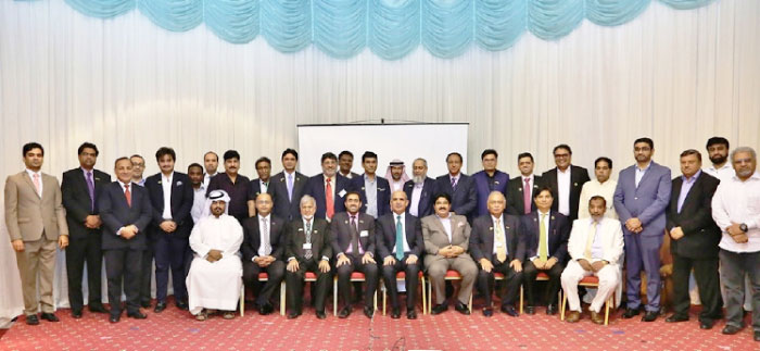 Group photo of REAP delegation with Pakistan Ambassador Khan Hasham bin Saddique (sitting 5th from right)