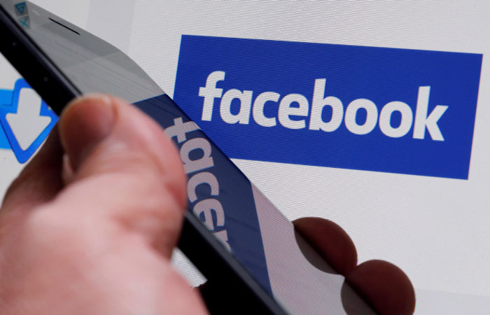 The Facebook logo is displayed on the company's website in Bordeaux, Francein this file photo. — Reuters