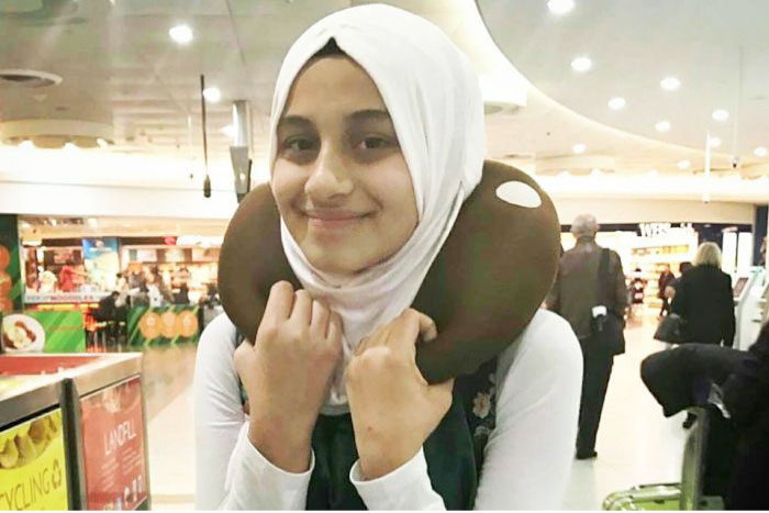 Zynab Al-Harbiya, the Australian girl, died in a bomb explosion in Baghdad, Tuesday night. — AFP
