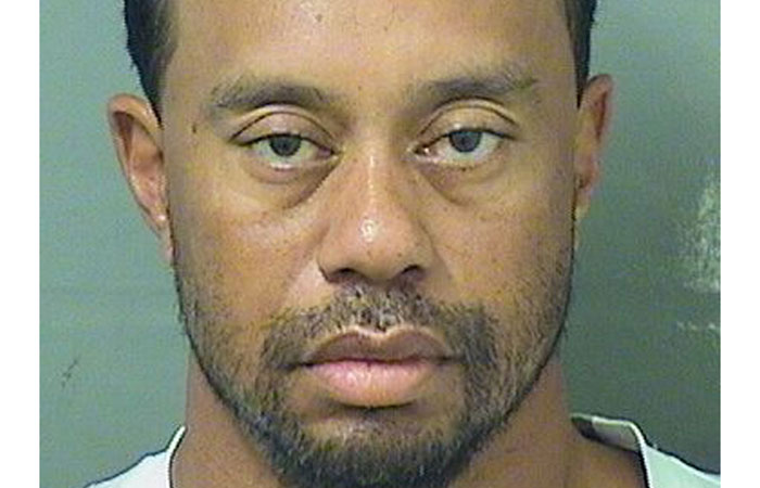 Tiger Eldrick Woods appears in a booking photo released by Palm Beach County Sheriff's Office in Palm Beach, Florida, on Monday. — Reuters