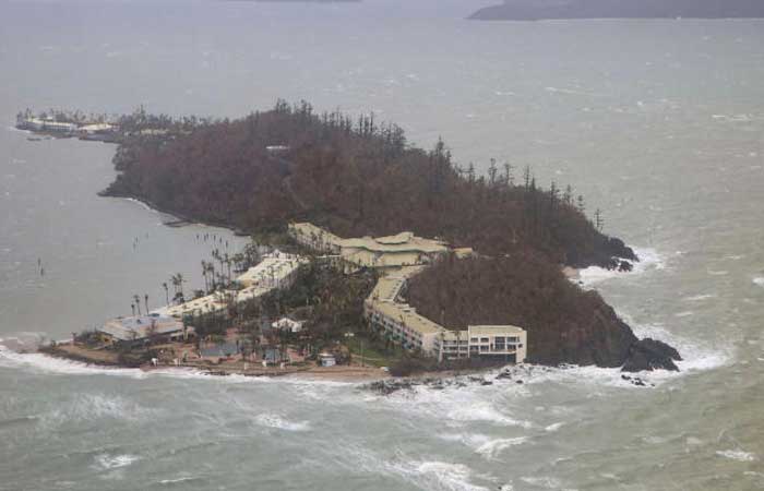 A supplied image shows the damage on Daydream Island after Cyclone Debbie passed through the region known as the Whitsundays in Queensland, Australia, in this March 29, 2017 file photo. — Reuters