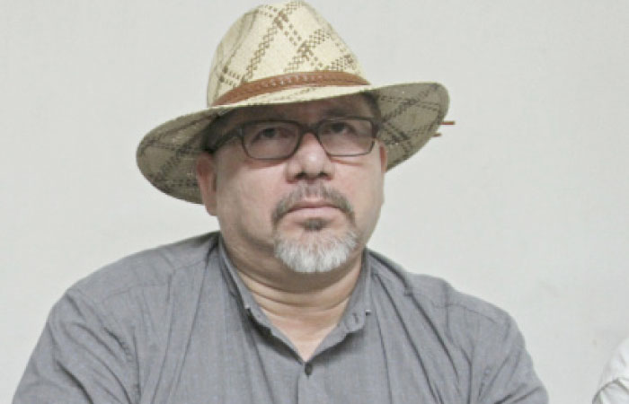 Journalist Javier Valdez speaks during the presentation of his latest book in Acapulco, Mexico, in this March 22, 2017 file photo. — AP