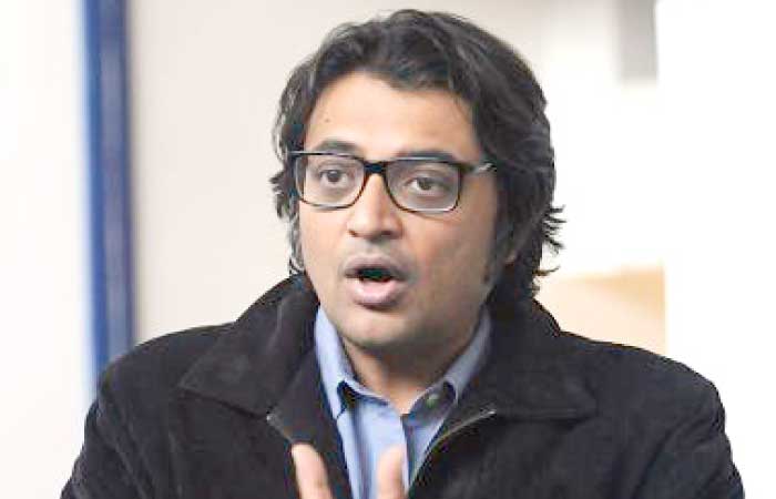 Indian television journalist Arnab Goswami poses during an interview in Mumbai in this April 26, 2017 file photo. — AFP