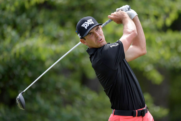 Billy Horschel plays his shot from the 11th tee during the Final Round of the AT&T Byron Nelson at the TPC Four Seasons Resort Las Colinas on Sunday. — AFP