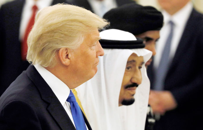 Custodian of the Two Holy Mosques King Salman and US President Donald Trump in Riyadh. — SPA