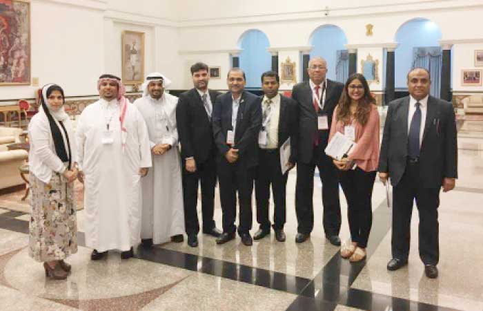 The SIBN delegation to Third Edition of the Global Exhibition on Services during their visit to President Palace in New Delhi. — courtesy photo