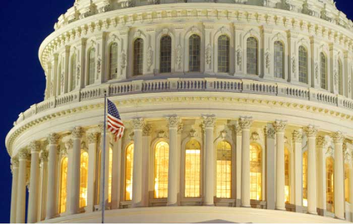 The United States Capitol Dome is seen before dawn in Washington in this March 22, 2013 file photo. — Reuters