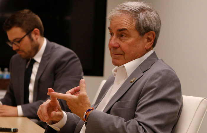 House Budget Committee ranking member John Yarmuth (D-KY) speaks during an interview in Washington, US. — Reuters