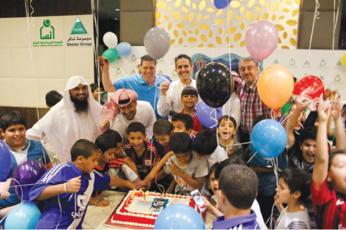 Orphan children enjoy a get-together organized by Shaker Group recently. — Courtesy photo