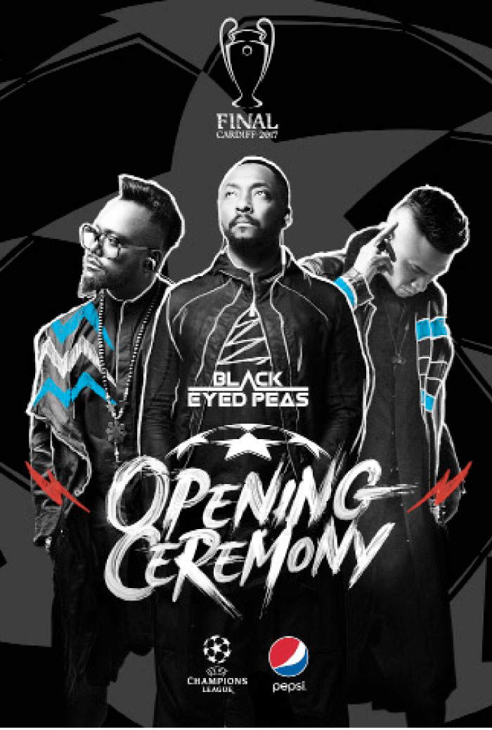 The Black Eyed Peas to perform at the UEFA Champions League Final