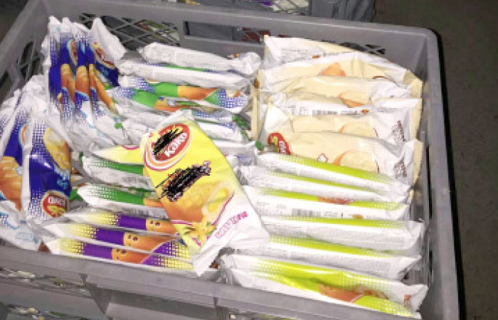 Spurious and expired pastries and confectionery items sealed in packets of well-known companies ready for distribution in Makkah. — SG photos by Badea Abu Al-Naja