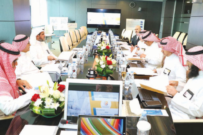 Members of the board of directors during the meeting