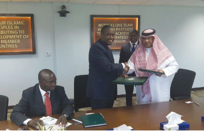 The signing of the line of finance facility between ICD and Agib Bank. — Courtesy photo