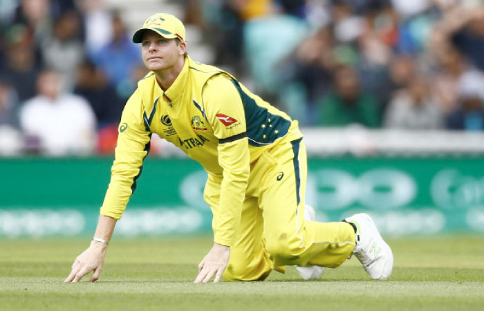 Australia's Steven Smith during the ICC Champions Trophy Group A match against Bangladesh on Monday at The Oval. — Reuters